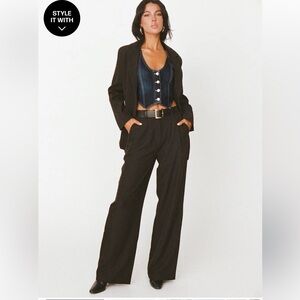 PRINCESS POLLY ARCHER PANTS BLACK LOWER IMPACT size 12